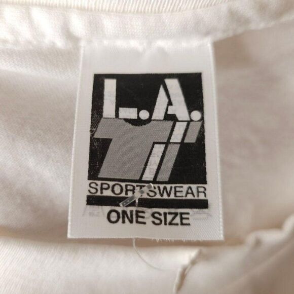 Vintage American Flag T Shirt Mens Size XL White 90s Patriotic Made In USA - Picture 4 of 6